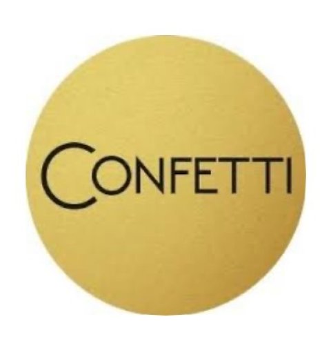 Confetti Italian Gelateria Coffee Shop Logo