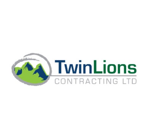 Twin Lions Contracting Logo