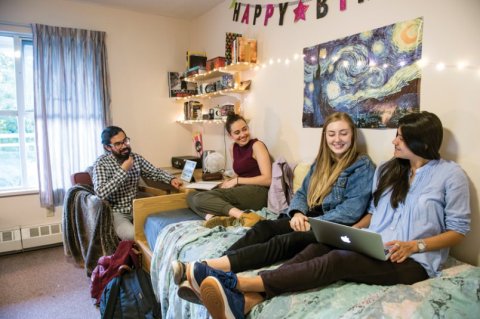 Decorating a dorm room offers a lesson in creativity