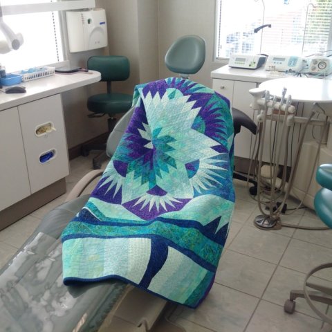 Quilts Provide Comfort at Dr. Myrna Pearce’s Dental Practice