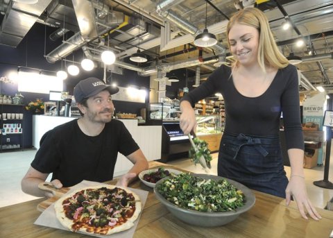 Vegetarian grocer Larry’s Market settles into North Vancouver Shipyards